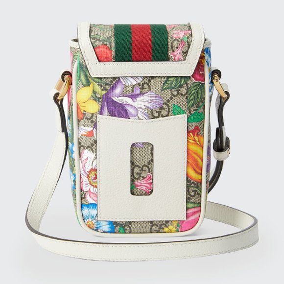 Gucci Ophidia Flora GG Crossbody Shoulder Bag White NEW WITH DUST BAG - Picture 4 of 13